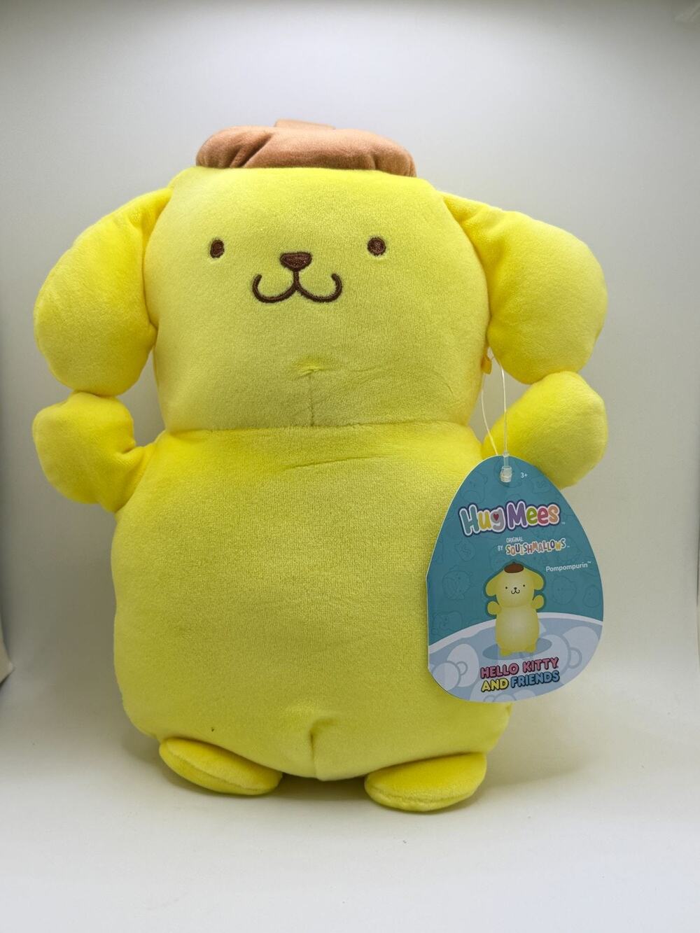 Squishmallow HugMee Pompompurin 8in Plush - Hello Kitty & Friends